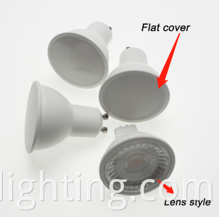 Indoor lighting Flat cover or lens style Gu5.3/ Gu10/ MR16 Led Bulb spotlight energy saving